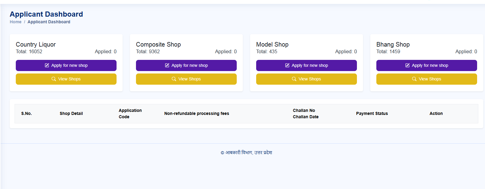 Daru Theka Ke Liye Online Process