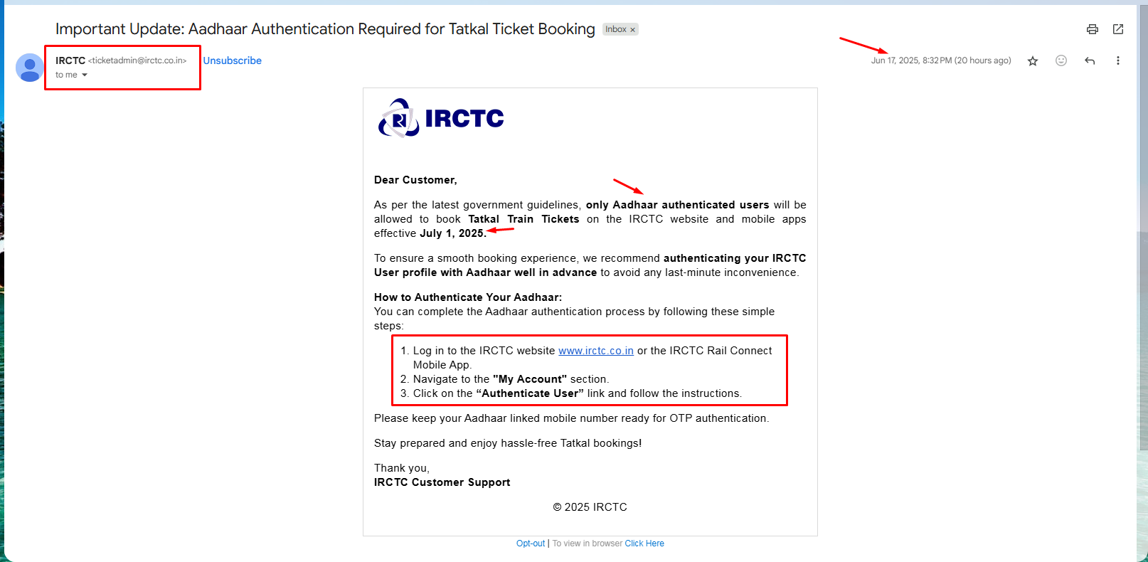 irctc new rules for tatkal ticket booking