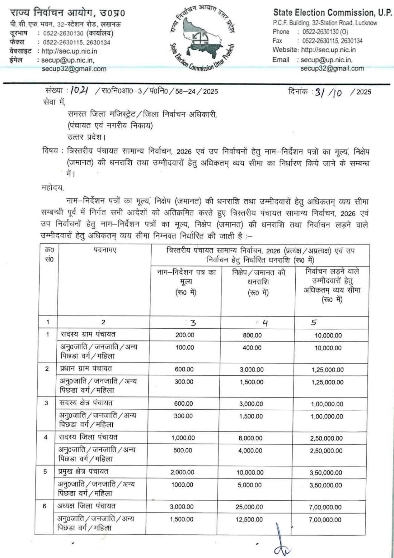 panchay election 2026
